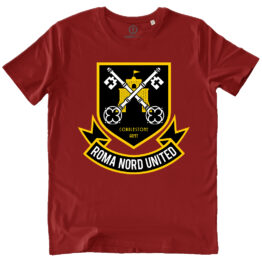 T-SHIRT UOMO - ROMA NORD UNITED bordeaux