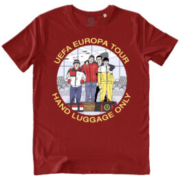 T-SHIRT UOMO - UEFA EUROPA TOUR rossa