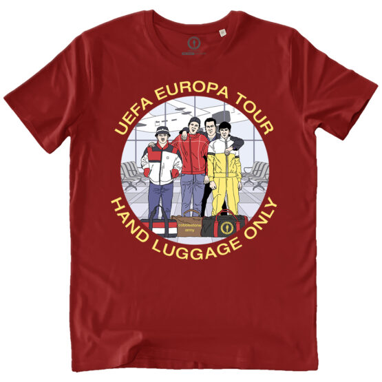 T-SHIRT UOMO ROSSA - UEFA EUROPA TOUR