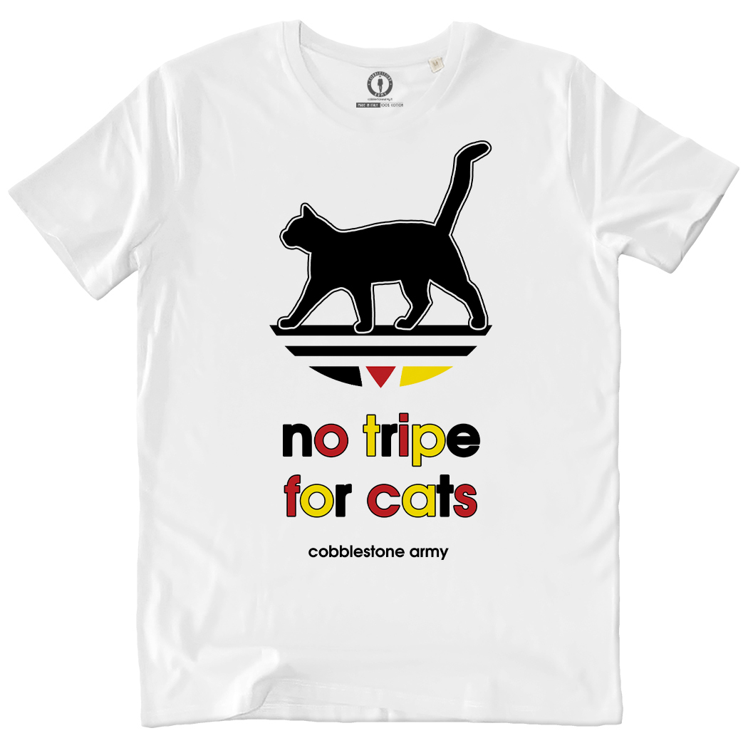 T-SHIRT UOMO - NO TRIPE FOR CATS GERMANY bianca