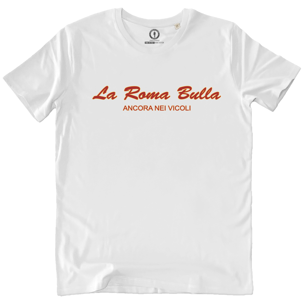T-SHIRT UOMO - LA ROMA BULLA bianca