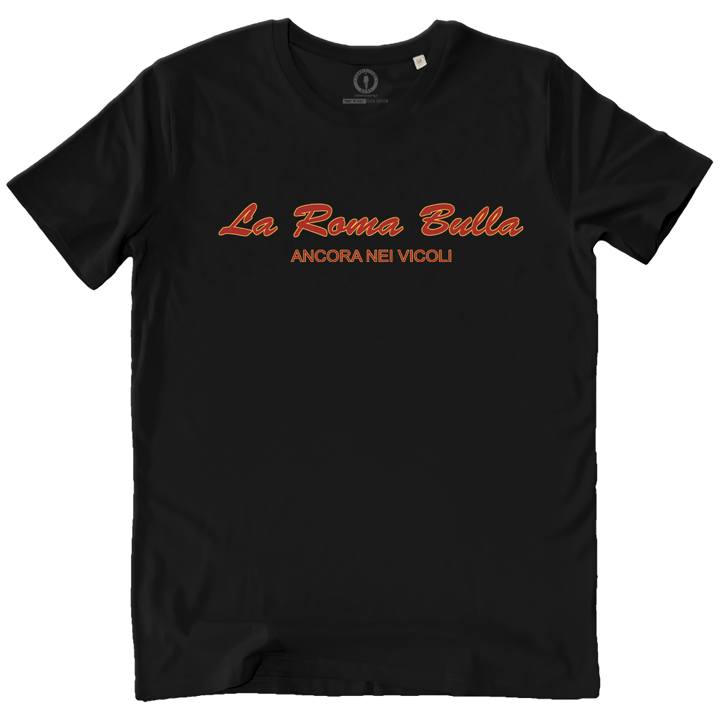 T-SHIRT UOMO - LA ROMA BULLA nera